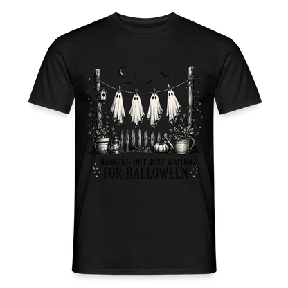 Hanging Out Just Waiting For Halloween - Männer T-Shirt - by Artful Alchemist
