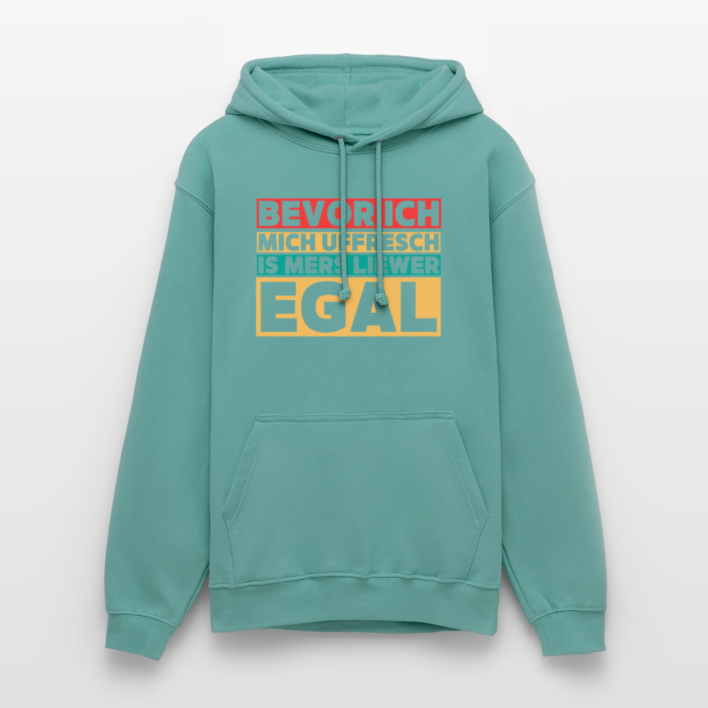 „Gude“ – Retro Look aus Hessen - Unisex Hoodie - Pastelltürkis