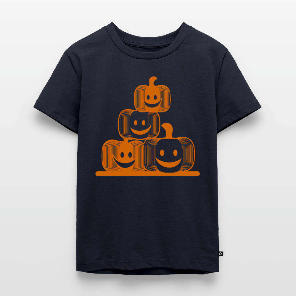Happy Pumpkin Crew - Kinder Premium T-Shirt - Navy