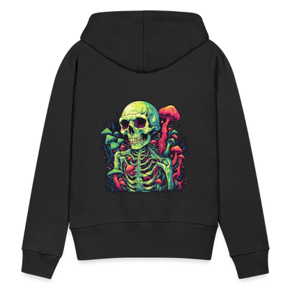 Horror Pilz Skelett - Happy Halloween - Frauen Premium Hoodie - by Artful Alchemist