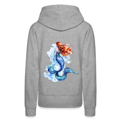 Meerjungfrau als Aquarelle - Frauen Premium Hoodie - by Artful Alchemist
