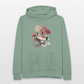 Vintage Boho Blossom Chicken - Frauen Hoodie - Graugrün