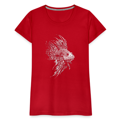 Rotfeuerfisch - Monochrom - Frauen Premium T-Shirt - by Artful Alchemist