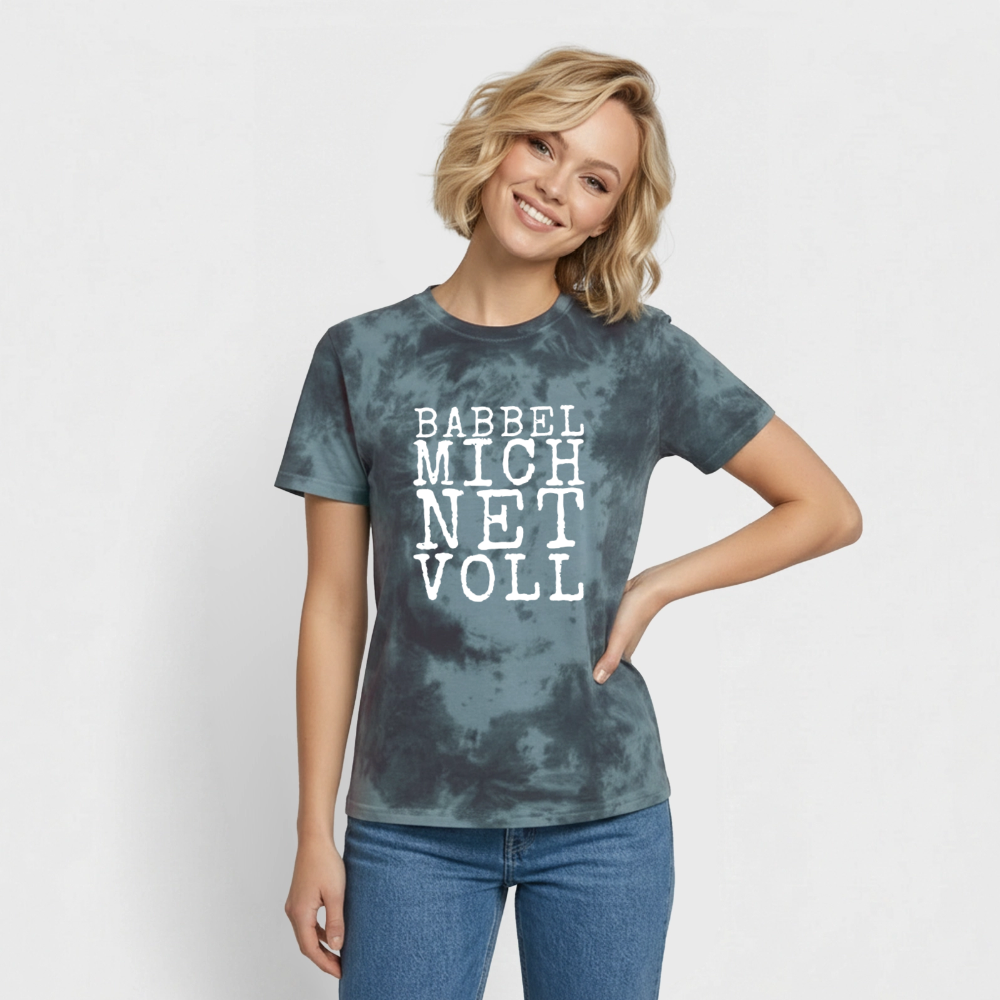 Babbel mich net voll - Unisex Premium Tie Dye T-Shirt - by Artful Alchemist