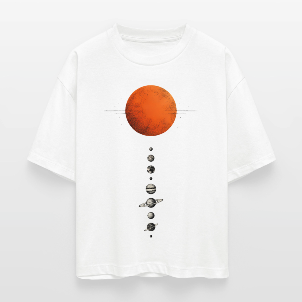Sonnensystem - Stanley/Stella Frauen Boxy Bio-T-Shirt Nova - Weiß