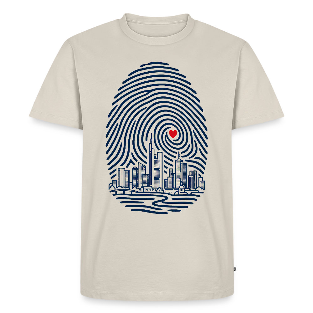 Frankfurt im Herzen – Männer Premium T-Shirt - Beige