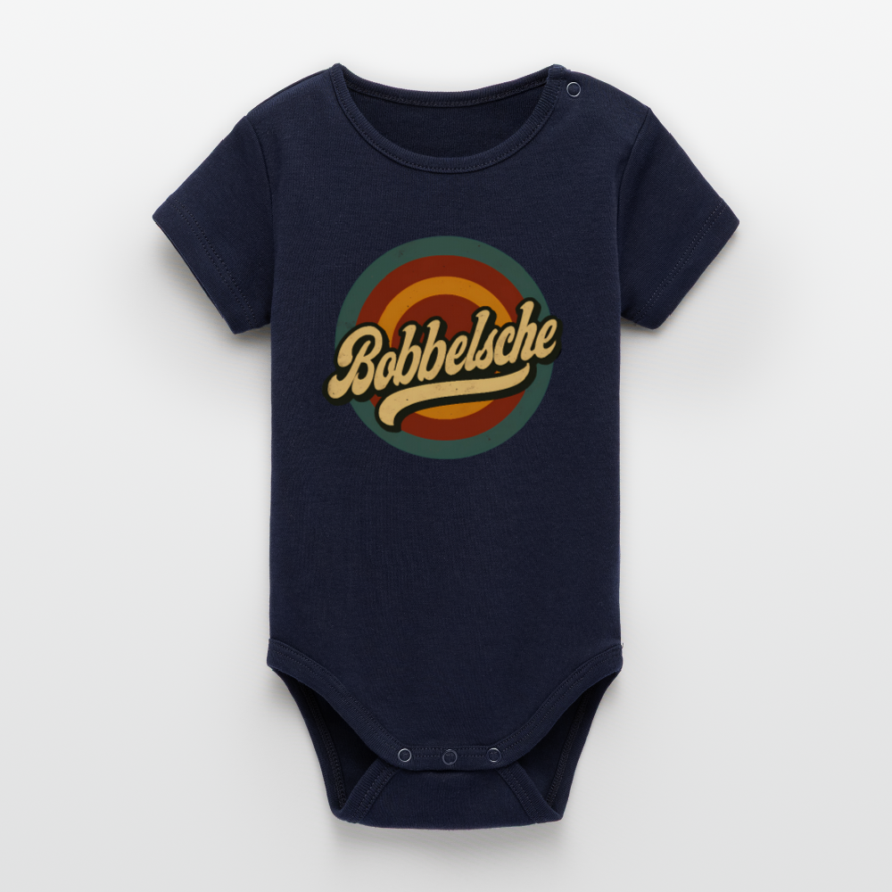 Bobbelsche - Stanley/Stella Baby Bio Kurzarm-Body - Navy