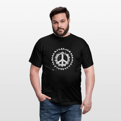 Urban Retro Peace Zeichen - Männer T-Shirt - by Artful Alchemist