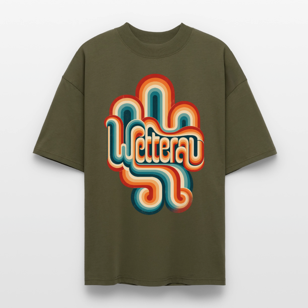 Wetterau Retro – Oversized Unisex Bio T-Shirt - Khaki