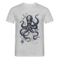 Steampunk Oktopus - Männer T-Shirt - Grau meliert