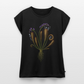 Flora Mortis - Sonnentau Pflanze mit Skeletten - Frauen Premium Bio Top - Schwarz