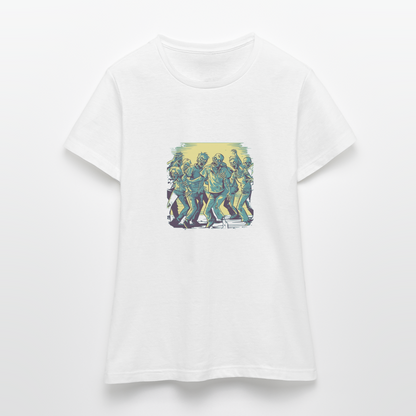 Tanzende Zombies - Gruseliges Zombie Motiv - Frauen T-Shirt - by Artful Alchemist