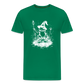 Magischer Frosch mit Zauberhut und Zauberstab - Männer Premium T-Shirt - Kelly Green