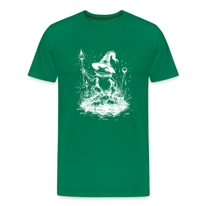 Magischer Frosch mit Zauberhut und Zauberstab - Männer Premium T-Shirt - by Artful Alchemist