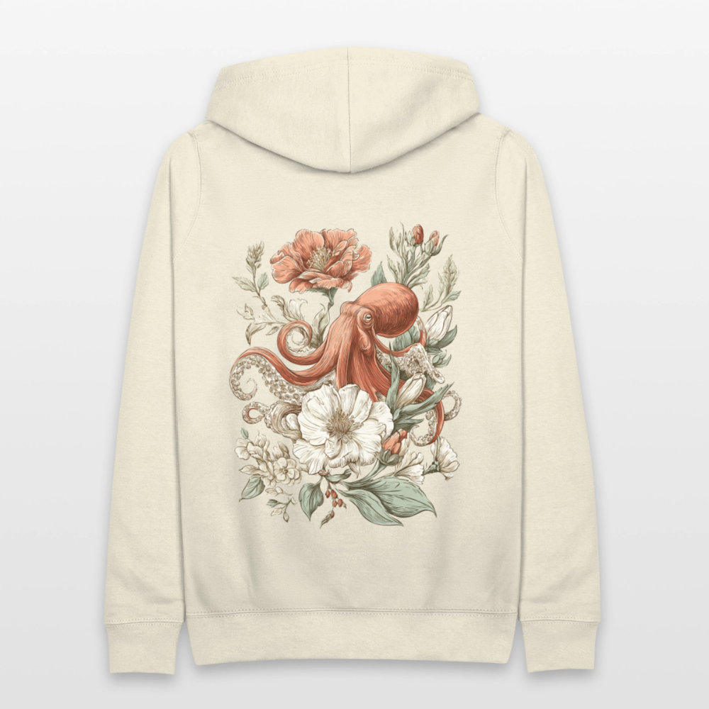 Oceanic Bloom – Vintage Octopus - Frauen Hoodie - by Artful Alchemist