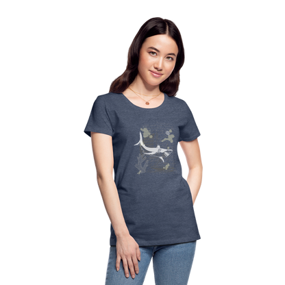 Vintage Steampunk Hai Motiv - Frauen Premium T-Shirts - by Artful Alchemist