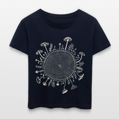 Baumringe & Pilze - Stanley/Stella Relaxed Rundhals Frauen Bio-T-Shirt SERENA - by Artful Alchemist