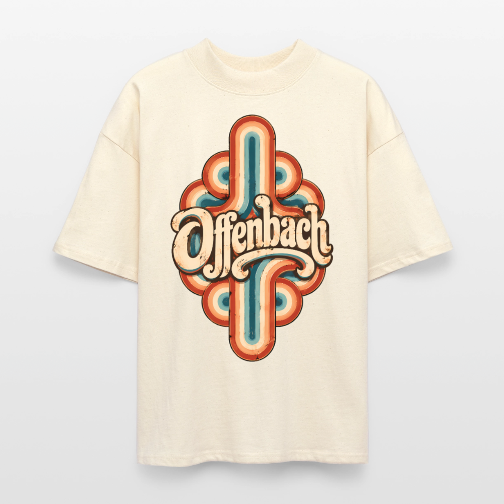 Offenbach Retro – Oversized Unisex Bio T-Shirt - Natur