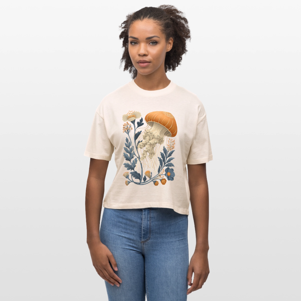 Ocean Bloom – Medusen-Art Boxy Bio-Shirt - Stanley/Stella Frauen Boxy Bio-T-Shirt Nova - by Artful Alchemist