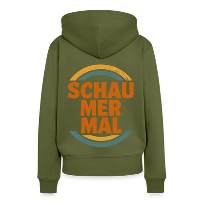 „Schau Mer Mal“ – Retro Look aus Hessen - Frauen Premium Bio Hoodie - by Artful Alchemist