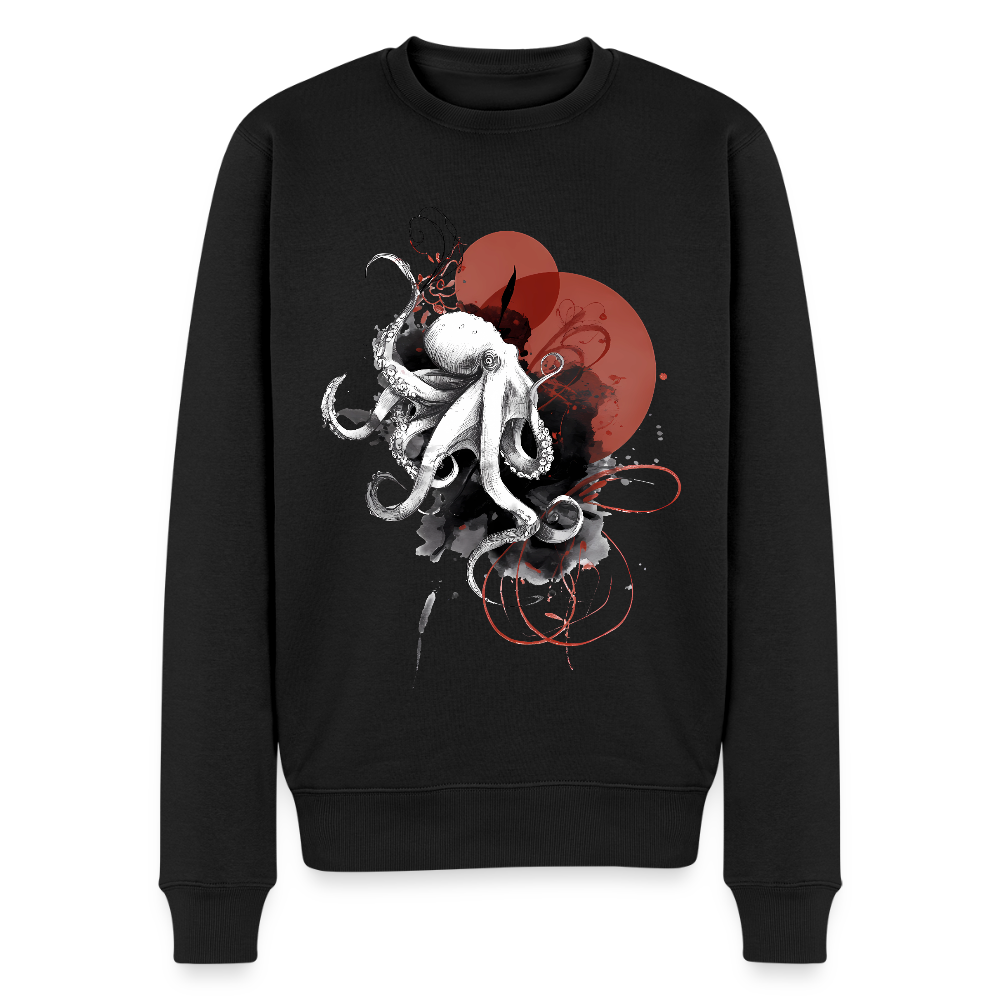 Oktopus Design – Tiefsee trifft Kunst - Männer Premium Pullover - Schwarz