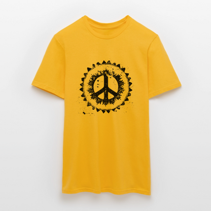 Urban Retro Peace Zeichen - Männer T-Shirt - by Artful Alchemist
