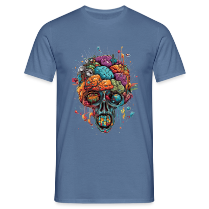Surrealistischer, psychedelischer Totenkopf - Männer T-Shirt - by Artful Alchemist