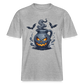 Hessisch Halloween Bembel - Unisex Relaxed Fit Bio-T-Shirt - Grau meliert