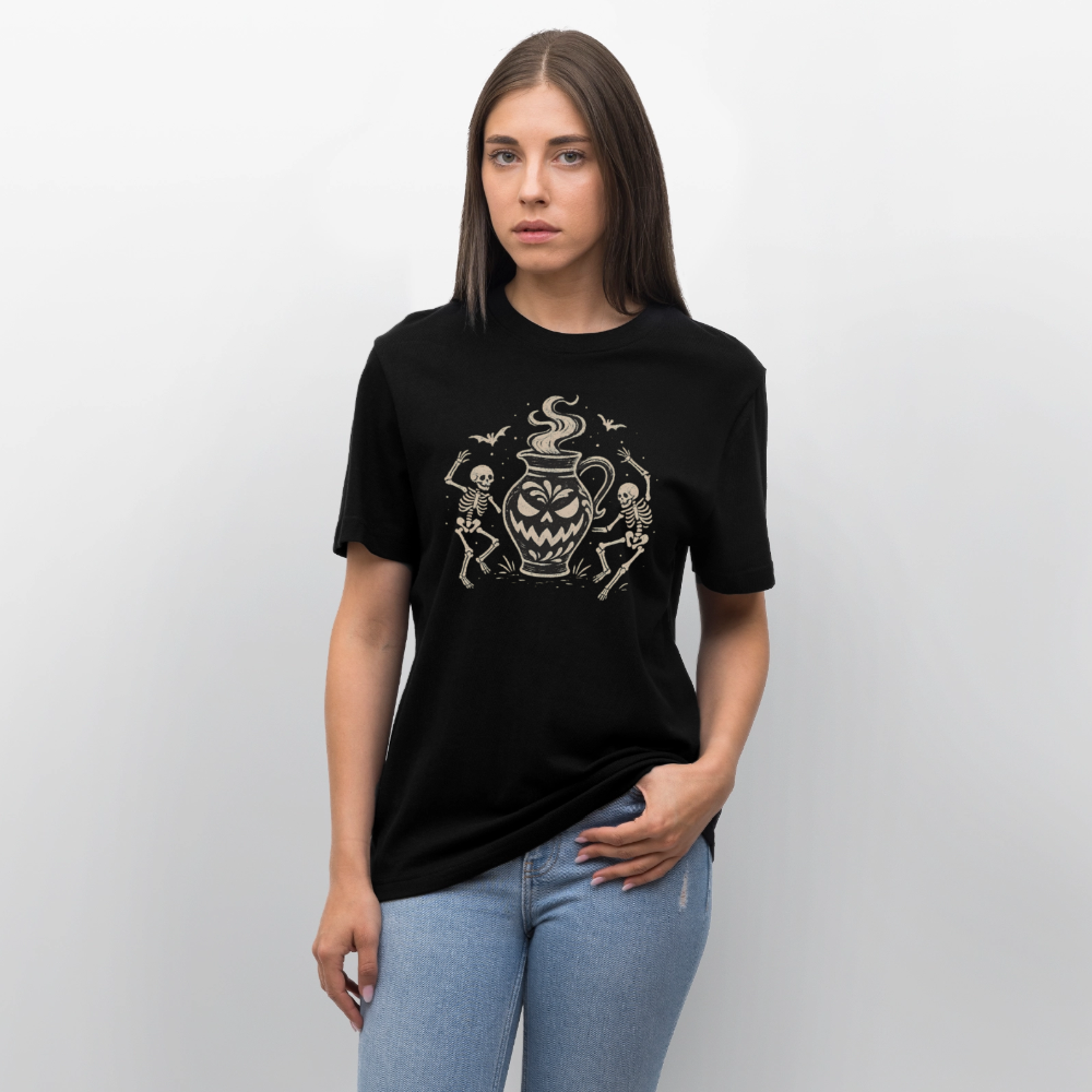 Hessisch Halloween Bembel - Unisex Relaxed Fit Bio-T-Shirt - Schwarz