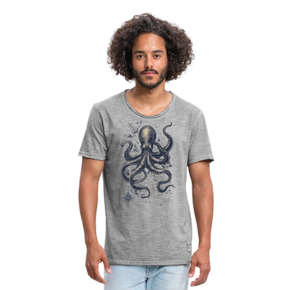 Steampunk Oktopus - Männer Vintage T-Shirt - by Artful Alchemist