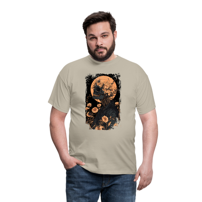 Boho Hippie Skelett im 60er, 70er Jahre Look - Männer T-Shirt - by Artful Alchemist