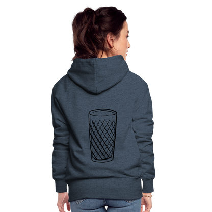Frankfurter Geripptes - Äpplerglas - Hessisch Mundart - Frauen Premium Hoodie - by Artful Alchemist