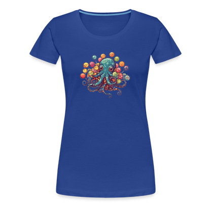 Lustiger Comic Oktopus mit Lollipops - Frauen Premium T-Shirts - by Artful Alchemist