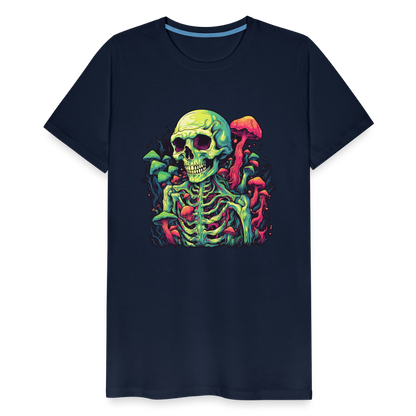 Horror Pilz Skelett - Happy Halloween - Männer Premium T-Shirt - by Artful Alchemist