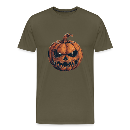 Gruseliger Horror Kürbis -Happy Halloween - Männer Premium T-Shirt - by Artful Alchemist