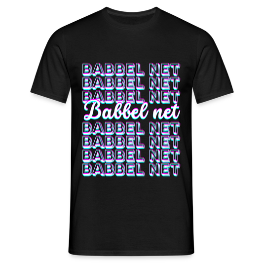 Babbel net - Hessisch Mundart - Männer T-Shirt - Schwarz