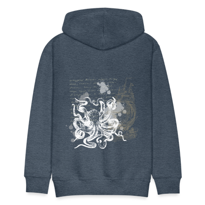 Vintage Steampunk Oktopus Motiv - Männer Premium Hoodie - by Artful Alchemist