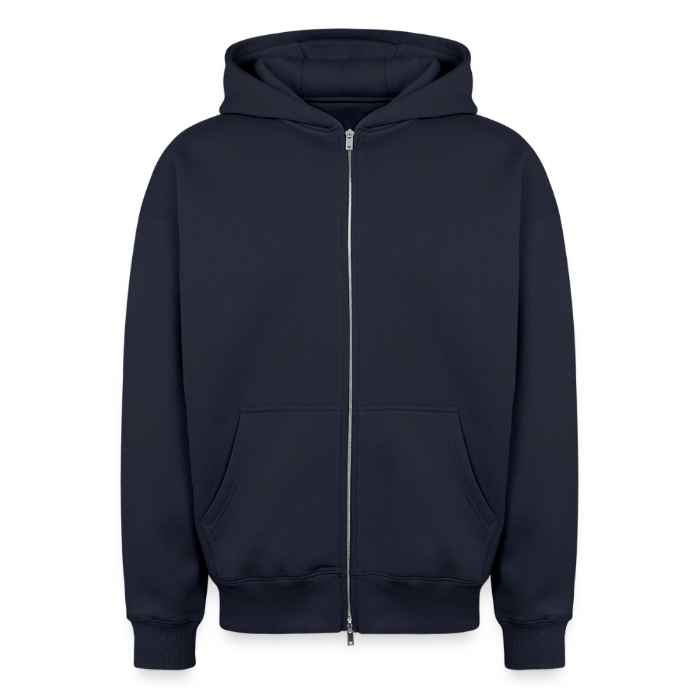 Halloween Night – Oversized Unisex Zip-Hoodie - Navy