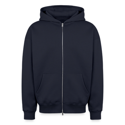 Halloween Night – Oversized Unisex Zip-Hoodie - Navy