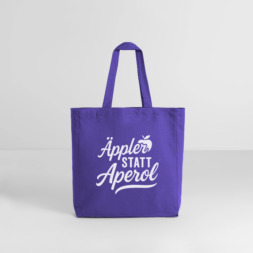 Äppler statt Aperol - Midweight recycelter Stoffbeutel von Stanley/Stella - Purple Love 