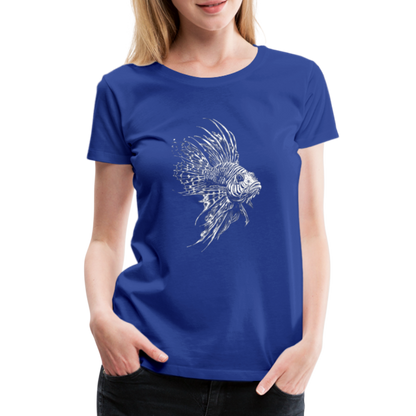 Rotfeuerfisch - Monochrom - Frauen Premium T-Shirt - by Artful Alchemist