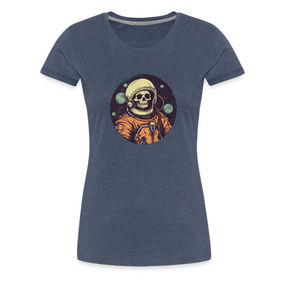 Gruseliges Skelett als Astronaut - Frauen Premium T-Shirt - by Artful Alchemist