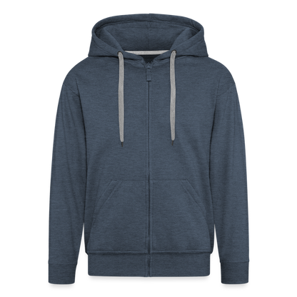 Retro UFO 80er Jahre Motiv - Surreale Skelette und Rolltreppe Richtung UFO - Männer Premium Kapuzenjacke - by Artful Alchemist