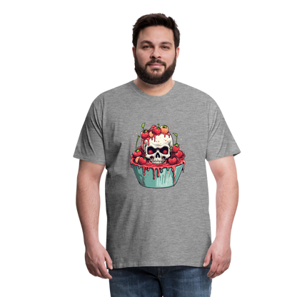 Gruseliges Horror Kirschtörtchen - Happy Halloween - Männer Premium T-Shirt - by Artful Alchemist