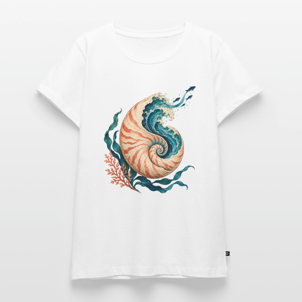 Nautilus Wave – Frauen Premium T-Shirt - Weiß
