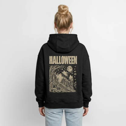 Halloween Night – Oversized Unisex Zip-Hoodie - Schwarz