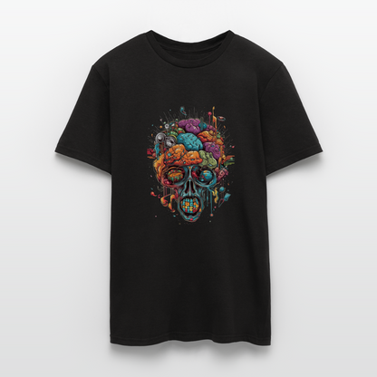 Surrealistischer, psychedelischer Totenkopf - Männer T-Shirt - by Artful Alchemist
