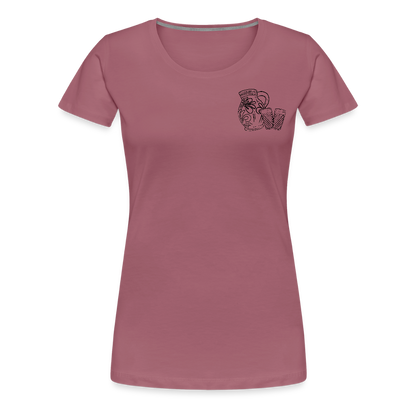 Bembel mit Gläsern - Hessisch Mundart - Frauen Premium T-Shirt - by Artful Alchemist