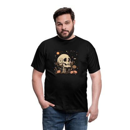 Boho Hippie Skelett im 60er, 70er Jahre Look - Männer T-Shirt - by Artful Alchemist