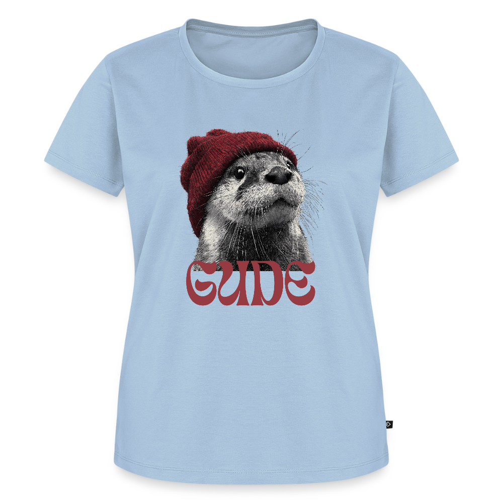 Gude Otter - Frauen Premium Bio T-Shirt - Hellblau